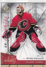 2006-07 SP AUTHENTIC NOTABLES LIMITED #139 MIIKKA KIPRUSOFF 66/100     *11718