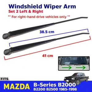 Windshield Wiper Arm L+R Fits Mazda B-Series B2000 B2200 Pickup 1985-98 RHD Only - Picture 1 of 9