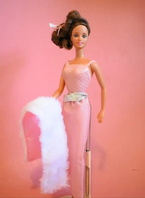 Vintage Teresa Barbie Doll Brunette Redress OOAK Updo Hair Pink N Pretty - Image 1 of 4