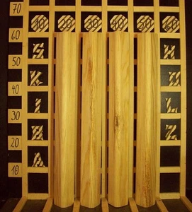 K63 Kiefern Tischbeine Leimholz Kantholz abgerundet Massiv 60x60mm Länge 60cm - Bild 1 von 2