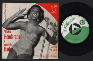 7" VICKIE HENDERSON & QUARTETTO RADAR DARK MOON +3 EP DURIUM 1958 JAZZ CALYPSO - Picture 1 of 1