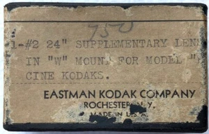 #2 - 24" Supplementary Lens in "W" Mount for Model Cine Kodaks - Photo 1 sur 6