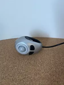 MICRO TRAC HANDHELD TRACKBALL SLEEK LAPTOP MOUSE FELLOWES USB TESTED 99928 - Picture 1 of 9