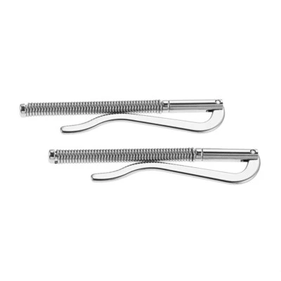 2pcs Brass Body Steel Spring Base Money Clip Cash Notes Bill Holder Clamp 2 Size - Image 1 of 4