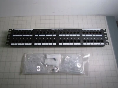 Panduit DP485E88TGY Punchdown Patch Panel Category 5E Flat 48-Port 2RU NEW - Image 1 of 4