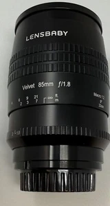 Lensbaby Velvet 85mm f/1.8 Lens for Sony E Mount Black Mint - Picture 1 of 10