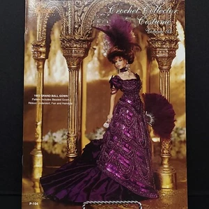 Paradise Publications 1903 Grand Ball Gown Crochet Collector Costume V93 - Picture 1 of 2