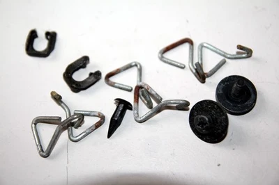 Juego de clips soportes decoración acabado moldura asiento delantero VW Volkswagen Golf mk2 1985 Foto 1 de 4