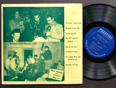 LEONARD FEATHER Swingin' Swedes 10" LP PRESTIGE PRLP 119 US '51 EAR DG MONO JAZZ - Imagem 1 de 2