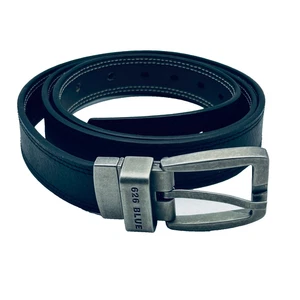 Wendegürtel Double Style, schwarz 626 blau Unisex ACE Gr. 50/52 - Bild 1 von 6