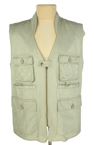 Beretta Mens Beige Cotton Safari Hunting Vest Size XXL - Picture 1 of 12