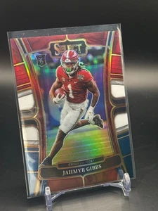 2023 Panini Select Draft Picks - Jahmyr Gibbs - 10 - Tri-Color Prizm /199 - Bild 1 von 2