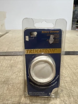 Atenuador giratorio Leviton Trimatron 6602-W blanco 600W-120V nuevo en paquete Foto 1 de 2