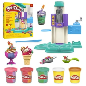 Juego de helado Play-Doh Rainbow Swirl - 7 piezas, juguete artesanal 3+ niños - Imagen 1 de 9