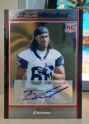 2007 Bowman Chrome Rookie Auto Isaiah Stanback #BC95 WASHINGTON HUSKIES COWBOYS - Image 1 of 2
