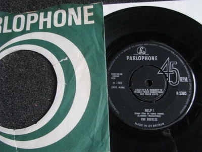 The Beatles-Help ! 7" Vinyl-1965 UK-Parlophone Records-R 5305 - Bild 1 von 2