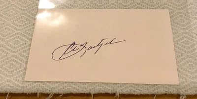 Carl Yastrzemski Signed Index Card Boston Red Sox Autograph JSA - Image 1 of 3