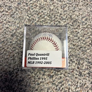 Béisbol y estuche autografiados Paul Quantrill, Yankees, Filis - Imagen 1 de 5