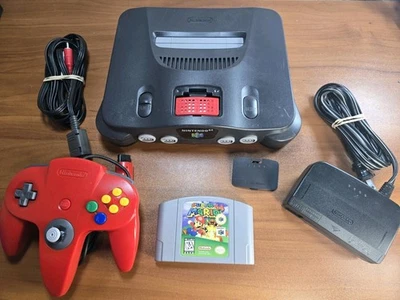 Nintendo 64 N64 Console with Expansion Pack Red Controller NUS-001 Mario 64 - Image 1 of 4