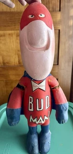 Vtg BUD MAN Budweiser FOAM Advertising DOLL 18” Figure DAMAGE budman - Picture 1 of 14