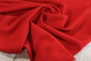 Red wool flannel fabric by the yard 58" wide - Picture 1 of 6