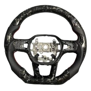 Black Forged Carbon Fiber Steering Wheel for Honda Accord 11th Gen Civic 22-25 - Bild 1 von 5