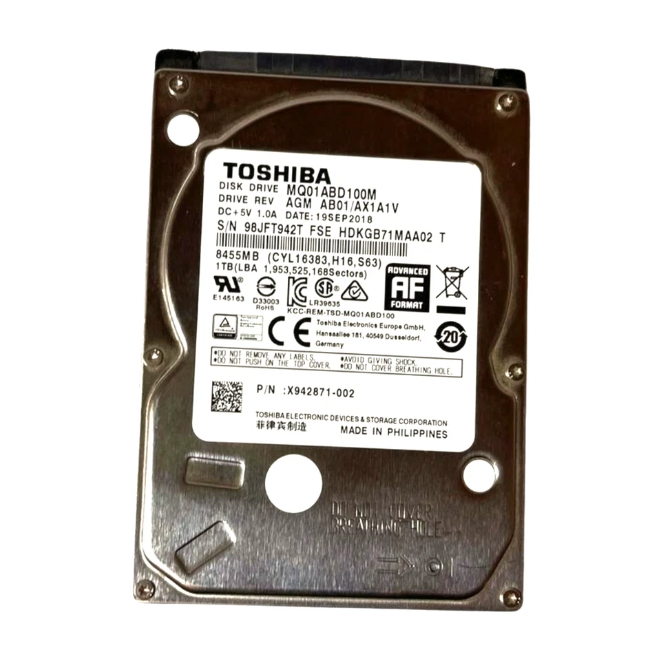 Xbox One S 1TB Internal Hard Drive Toshiba MQ01ABD100 2.5" SATA HDD Tested - Image 1 of 4
