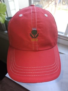 Pinehurst Scotland 1895 Imperial Golf Hat Red Thistle Embroidered Lightweight - Bild 1 von 9