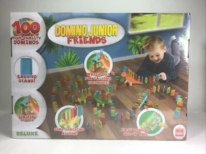 Goliath Domino Junior Friends Dino 81028 with 100 Dominoes, 3 Stunts, Dinos Game - Picture 1 of 6