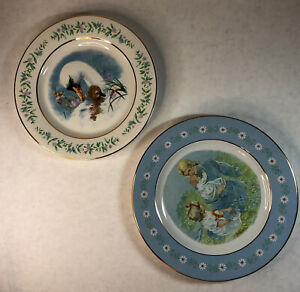 2 Vintage Avon 1974 1975 Tenderness And Gentle Moments Collector Plates