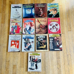 National Lampoon Mixed Lot of 13 1974 and 1975 Vintage Magazines - Bild 1 von 5