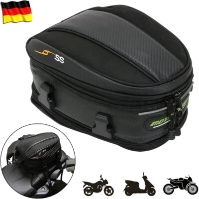 Wasserdichte Motorrad-Hecktasche Gepäck Sitztasche Satteltasche mit Regenschutz - Bild 1 von 4
