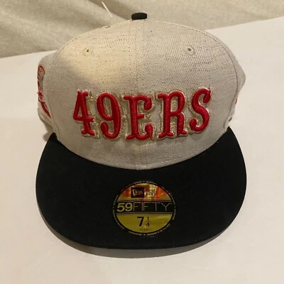 New Era 59FIFTY San Francisco 49ers Candlestick Park Farewell Linen  7 1/4 NWT - Image 1 of 4