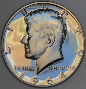 ⭐️1964 P KENNEDY⭐️SILVER PROOF⭐️HALF$⭐️SUPERB GEM BU⭐️ULTRA GEM NICEST IVE SEEN - Picture 1 of 2