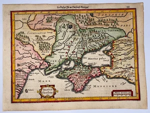UKRAINE CRIMEA 1614 MERCATOR HONDIUS ATLAS MINOR ANTIQUE MAP 17TH CENTURY - Picture 1 of 6