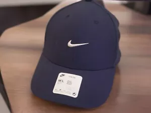 NEW WITH TAGS NIKE UNISEX NAVY BLUE NIKE CLUB CAP HAT FV5563-410 ADJUSTABLE M/L - Picture 1 of 14