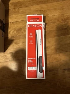 REVLON Crystal C + Ceramic Digital Hair Flat Iron Long-Lasting Shine 1 Inch - Picture 1 of 1