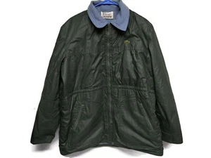 Mens Large Lacoste Izod Vintage 80s Jacket Wool Lined Army Green Alligagtor EUC - Picture 1 of 5
