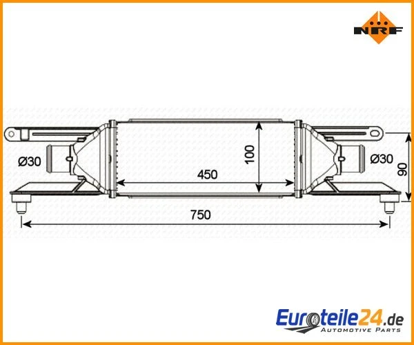 Intercooler Fiat Punto Grande Punto NRF 30751 Foto 1 de 1
