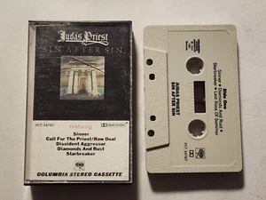 JUDAS PRIEST SIN AFTER SIN CASSETTE TAPE 1977 CBS RECORDS - Picture 1 of 1
