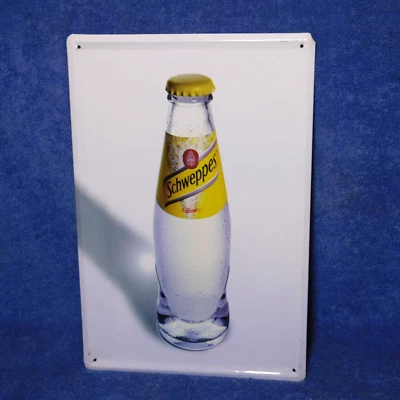 Retro Schweppes 1783 Tonic Water Advertising Decor Metal Tin Sign 8" x 12" - Image 1 of 4
