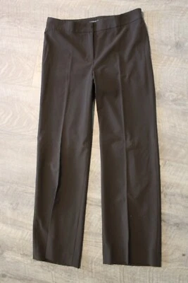 Kenneth Cole Reaction Business Dress Pants Sz 6 Classic Black Slacks Flat Front - Image 1 of 4