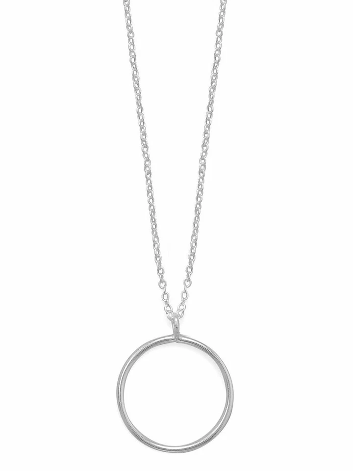 Collar colgante circular de plata de ley Foto 1 de 1
