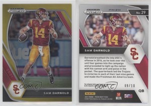 2021 Panini Prizm Draft Picks Gold Prizm /10 Sam Darnold #29