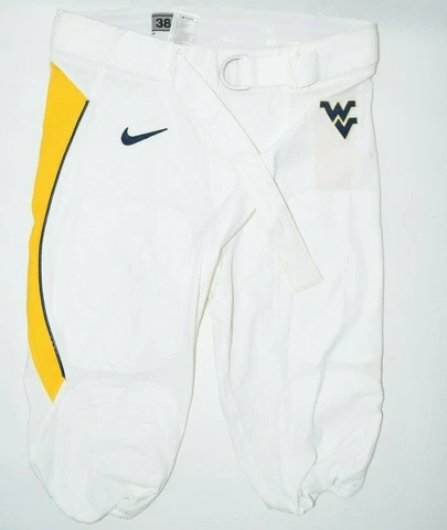 WVU West Virginia Mountaineers White Football Pants Game Worn Nike Various Sizes Cover