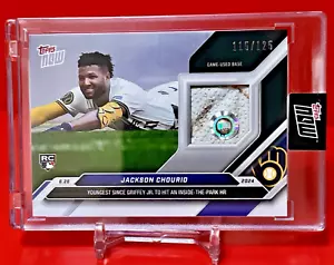 #115/125 ! Jackson Chourio (RC) Base Relic 2024 Topps Now #349A /Inside The Park - Picture 1 of 3