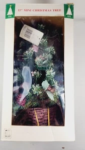 Vintage Collectible Kmart Brush Christmas Tree 15" original box never used - Picture 1 of 7