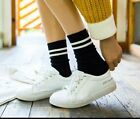 SoXs (35/40) 2 Bandes Socks  Stripped Fashion Chaussettes H/F Streetwear Fun 
