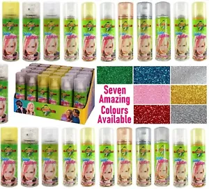 Spray glitter colore glitter glitter per capelli temporaneo festa successo spray glitter 125 ml - Foto 1 di 8