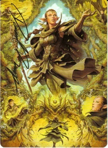Magic Nissa of Shadowed Bough Art Series V.2  Zendikar Rising: Extras Signiert   - Bild 1 von 1
